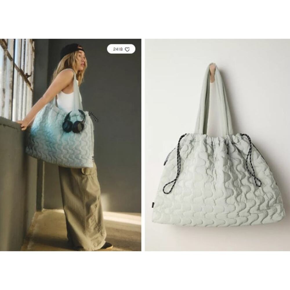 New NWT Free People Free People Movement Women's Cloud 9 Tote Bag Mint Pistachio
